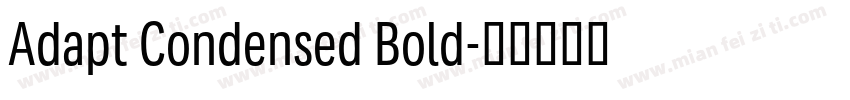 Adapt Condensed Bold字体转换